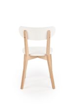 Krzesło BUGGI 45 cm naturalny / biały zestaw 2 szt do jadalni - obrazek 9