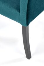 Krzesło CLARION 2 42 cm ciemny zielony / czarny zestaw 2 szt do jadalni - obrazek 2