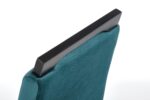 Krzesło CLARION 2 42 cm ciemny zielony / czarny zestaw 2 szt do jadalni - obrazek 3