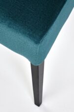 Krzesło CLARION 2 42 cm ciemny zielony / czarny zestaw 2 szt do jadalni - obrazek 4