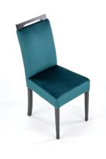 Krzesło CLARION 2 42 cm ciemny zielony / czarny zestaw 2 szt do jadalni - obrazek 5