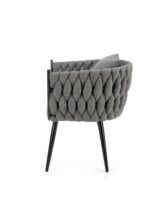 Fotel wypoczynkowy AVATAR 67 cm popielaty do salonu - obrazek 5