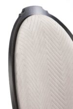 Krzesło VELO 44 cm czarny / beżowy zestaw 2 szt do jadalni - obrazek 3