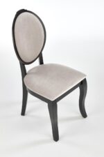 Krzesło VELO 44 cm czarny / beżowy zestaw 2 szt do jadalni - obrazek 5