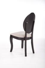 Krzesło VELO 44 cm czarny / beżowy zestaw 2 szt do jadalni - obrazek 6