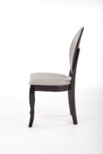 Krzesło VELO 44 cm czarny / beżowy zestaw 2 szt do jadalni - obrazek 7