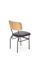 Krzesło SMART 50 cm dąb naturalny / czarny do jadalni - obrazek 4