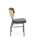 Krzesło SMART 50 cm dąb naturalny / czarny do jadalni - obrazek 6