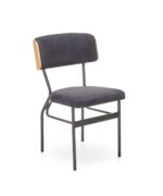 Krzesło SMART 50 cm dąb naturalny / czarny do jadalni - obrazek 11