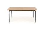 Stół rozkładany SMART 100x170 - 250 cm dąb naturalny / czarny do jadalni - obrazek 2