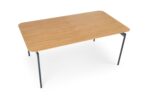 Stół rozkładany SMART 100x170 - 250 cm dąb naturalny / czarny do jadalni - obrazek 8