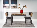 Stół rozkładany SMART 100x170 - 250 cm dąb naturalny / czarny do jadalni - obrazek 17