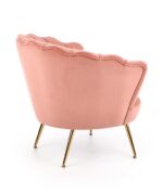 Fotel wypoczynkowy AMORINITO 81 cm różowy velvet do salonu - obrazek 4
