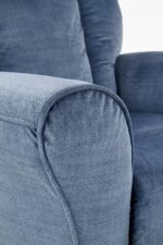 Fotel rozkładany BARD 90 cm niebieski z funkcją relax do salonu - obrazek 6