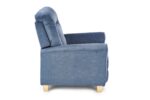 Fotel rozkładany BARD 90 cm niebieski z funkcją relax do salonu - obrazek 7