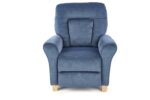 Fotel rozkładany BARD 90 cm niebieski z funkcją relax do salonu - obrazek 12