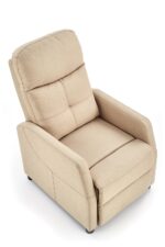 Fotel rozkładany FELIPE 64 cm beżowy z funkcją relax do salonu - obrazek 10
