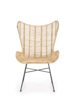 Fotel wypoczynkowy INDIANA rattan naturalny naturalny do salonu - obrazek 5