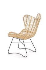 Fotel wypoczynkowy INDIANA rattan naturalny naturalny do salonu - obrazek 7