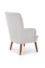 Fotel wypoczynkowy BISHOP 76 cm jasny popielaty do salonu - obrazek 5
