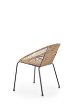 Fotel rattanowy BARI 60 cm naturalny do salonu - obrazek 2