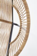 Fotel rattanowy BARI 60 cm naturalny do salonu - obrazek 4