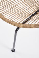 Fotel rattanowy BARI 60 cm naturalny do salonu - obrazek 5