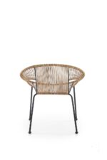 Fotel rattanowy BARI 60 cm naturalny do salonu - obrazek 11