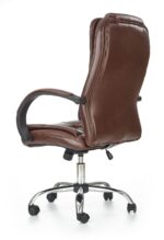 Fotel gabinetowy RELAX TILT eco skóra ciemny brąz do biura - obrazek 3