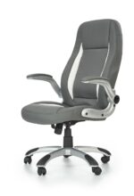 Fotel gabinetowy SATURN 67 cm popielaty do biura i gabinetu - obrazek 4