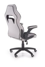 Fotel gabinetowy SONIC 68 cm jasny popielaty / czarny do biura i gabinetu - obrazek 6