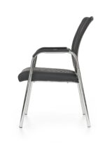 Fotel pracowniczy VIGOR 53 cm czarny zestaw 4 szt do biura i gabinetu - obrazek 2
