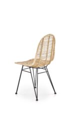 Krzesło K337 rattan naturalny naturalny do jadalni - obrazek 3