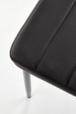 Krzesło K70 eco skóra czarny do salonu - obrazek 3