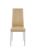 Krzesło K70 eco skóra jasny brąz / popiel do salonu - obrazek 4