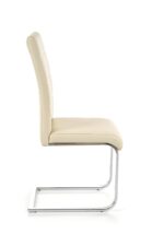 Krzesło K85 eco skóra ciemny krem do salonu - obrazek 2