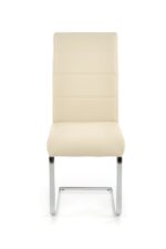 Krzesło K85 eco skóra ciemny krem do salonu - obrazek 3