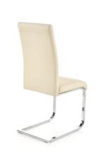 Krzesło K85 eco skóra ciemny krem do salonu - obrazek 5