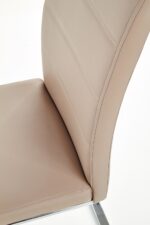 Krzesło K85 eco skóra cappuccino do salonu - obrazek 3
