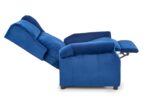 Fotel rozkładany AGUSTIN 2 75 cm granatowy velvet BLUVEL z funkcją relax - obrazek 5