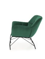 Fotel wypoczynkowy BELTON 74 cm zielony velvet do salonu - obrazek 2