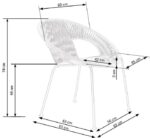 Fotel rattanowy BARI 60 cm naturalny do salonu - obrazek 12