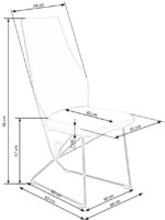Krzesło K485 44 cm ciemny zielony do jadalni - obrazek 10
