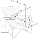 Fotel wypoczynkowy VOLKER 75 cm ciemny popielaty / czarny do salonu - obrazek 12