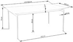 Stół rozkładany SMART 100x170 - 250 cm dąb naturalny / czarny do jadalni - obrazek 15