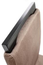 Krzesło CLARION 2 42 cm jasny brąz / czarny do jadalni - obrazek 8