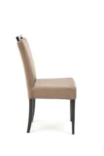 Krzesło CLARION 2 42 cm jasny brąz / czarny do jadalni - obrazek 4
