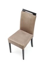 Krzesło CLARION 2 42 cm jasny brąz / czarny do jadalni - obrazek 7