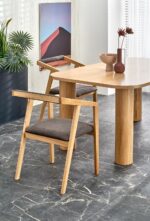 Stół rozkładany ELEFANTE PROSTOKĄT 100x160 - 240 cm dąb naturalny MDF do jadalni - obrazek 8