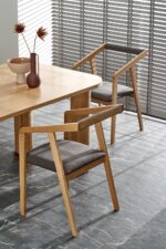 Stół rozkładany ELEFANTE PROSTOKĄT 100x160 - 240 cm dąb naturalny MDF do jadalni - obrazek 9